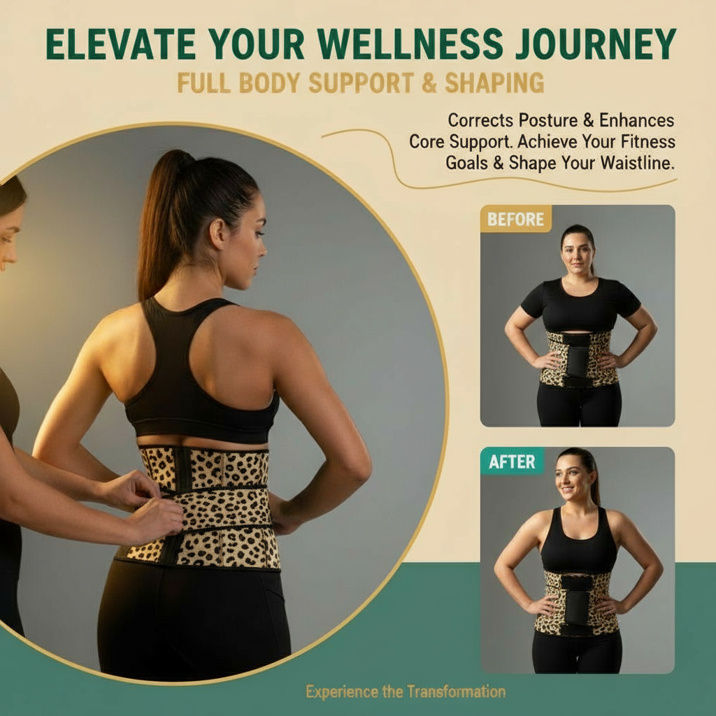 WaistSculptPro Waist Clincher, Tummy Control, Body Shaper with Triple Wrap Corset.